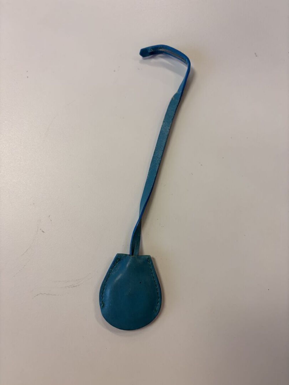 Turquoise Blue Leather Clochette Bag Charm